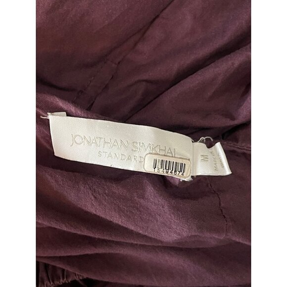 Jonathan Simkhai Collene Poplin Open Back Strappy Midi Dress Purple Size Medium - Picture 13 of 16